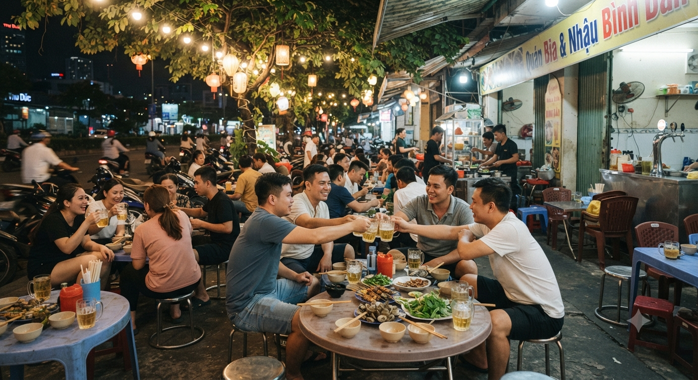 Đặc điểm của không gian quán bia tươi và quán nhậu tại Thủ Đức