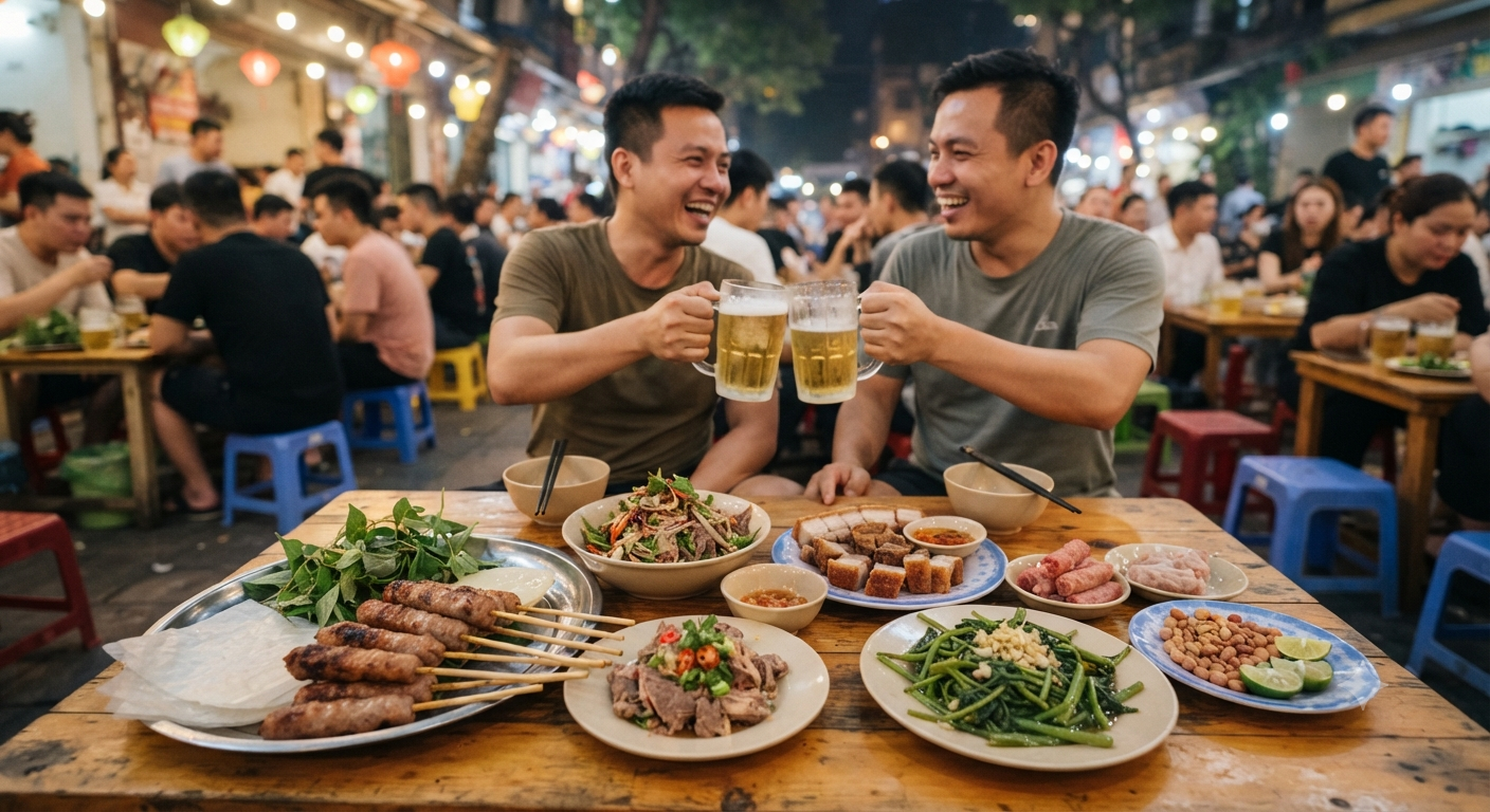Thực đơn món nhậu phong phú và đặc sản ẩm thực bình dân