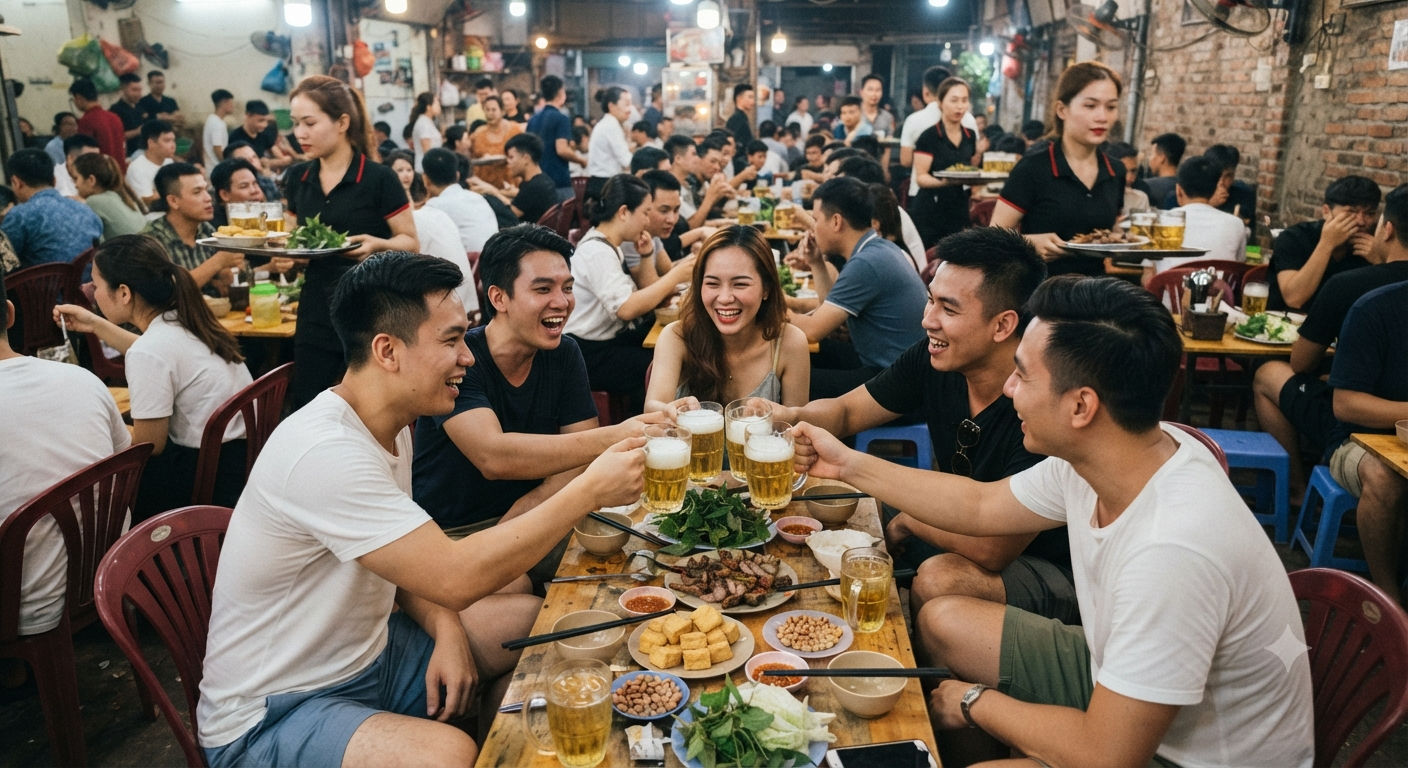 Kinh nghiệm và lưu ý khi đặt bàn quán nhậu vào dịp cuối tuần